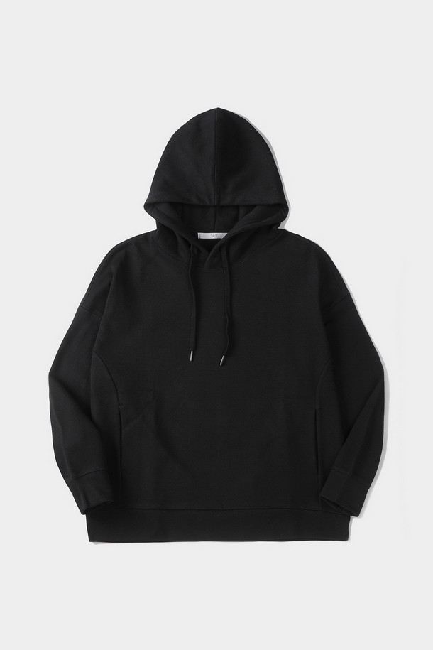 [24/7 series] SAKARIVA SWEAT HOODIE (247)_BLACK_0