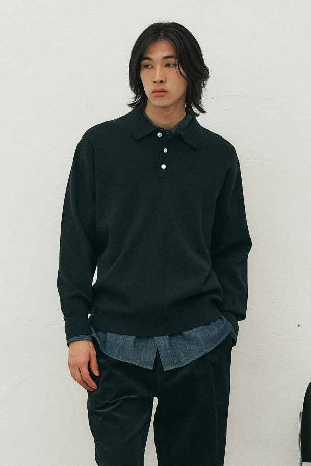 24/7 series - 스웨터 - POLO COLLAR SWEATER (247)