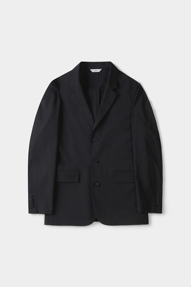 [24/7 series] 3 BUTTON SEMI-OVER JACKET (247)_BLACK_0