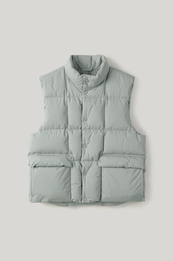 TORAY DELFY GOOSE DOWN VEST (247)_GREEN_0