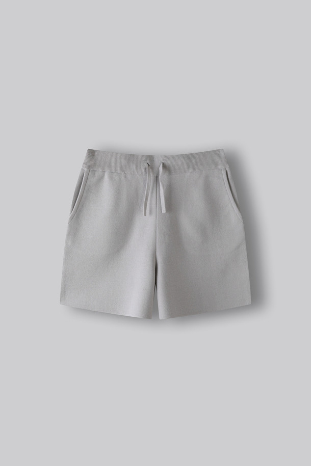 [24/7 series] DOUBLE-KNIT LOUNGE SHORTS (247)_GREY_0