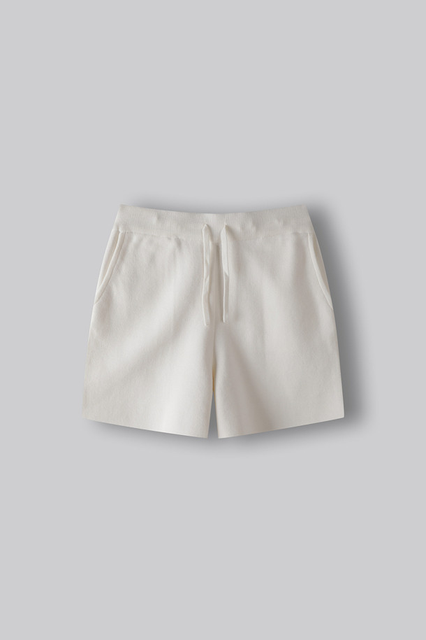 [24/7 series] DOUBLE-KNIT LOUNGE SHORTS (247)_IVORY_0