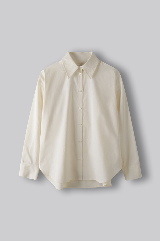 [24/7 series] ESSENTIAL COTTON SHIRTS - SOFT IVORY (247)_IVORY_0