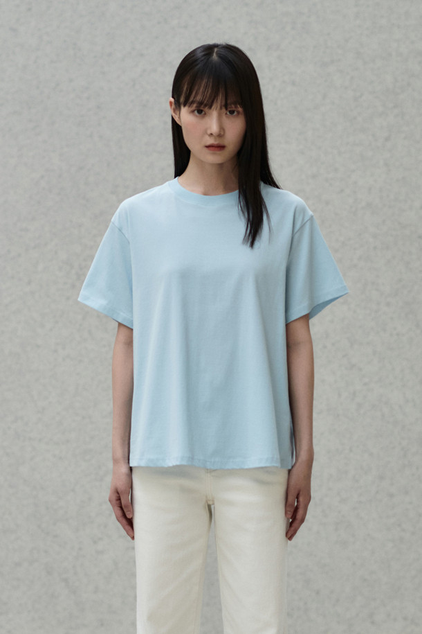 24/7 series - 반소매 티셔츠 - BASIC T-SHIRTS - SEASIDE BLUE (247)