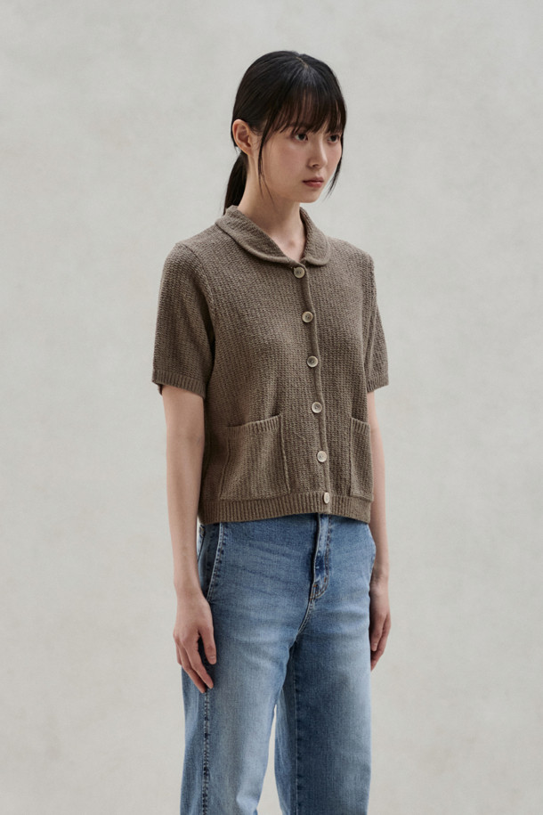 24/7 series - 스웨터 - FINE COTTON KNIT CARDIGAN (247)