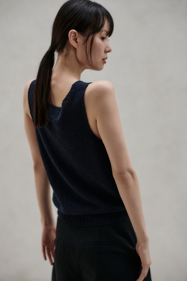 24/7 series - 스웨터 - FINE COTTON KNIT VEST (247)