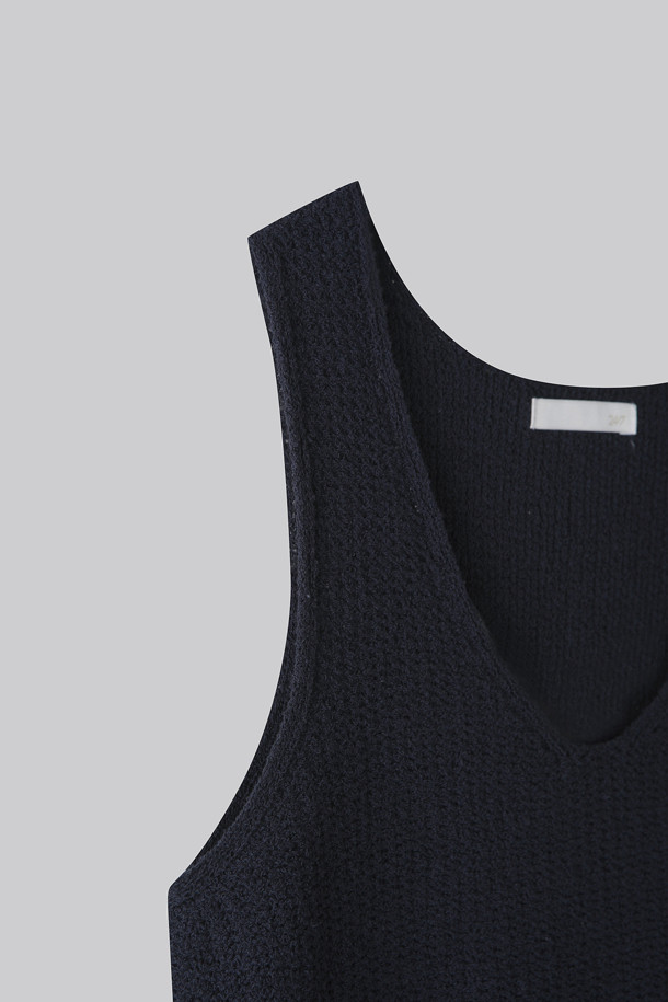 24/7 series - 스웨터 - FINE COTTON KNIT VEST (247)