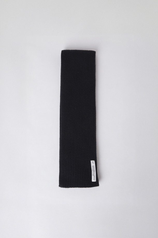 CASHMERE BLENDED MUFFLER (247)_BLACK_0