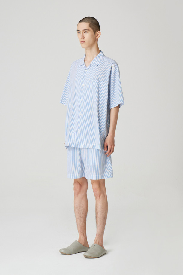 24/7 series - 언더웨어 - HALF SLEEVE STRIPE PAJAMA SET (247)