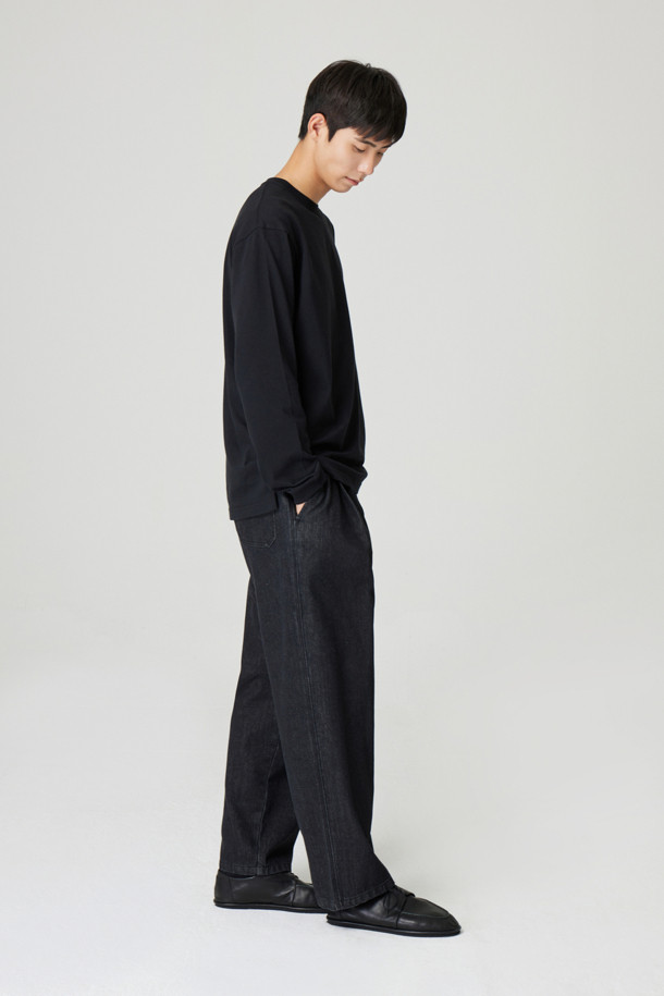 24/7 series - 캐주얼팬츠 - ADJUSTABLE RAW WIDE DENIM (247)