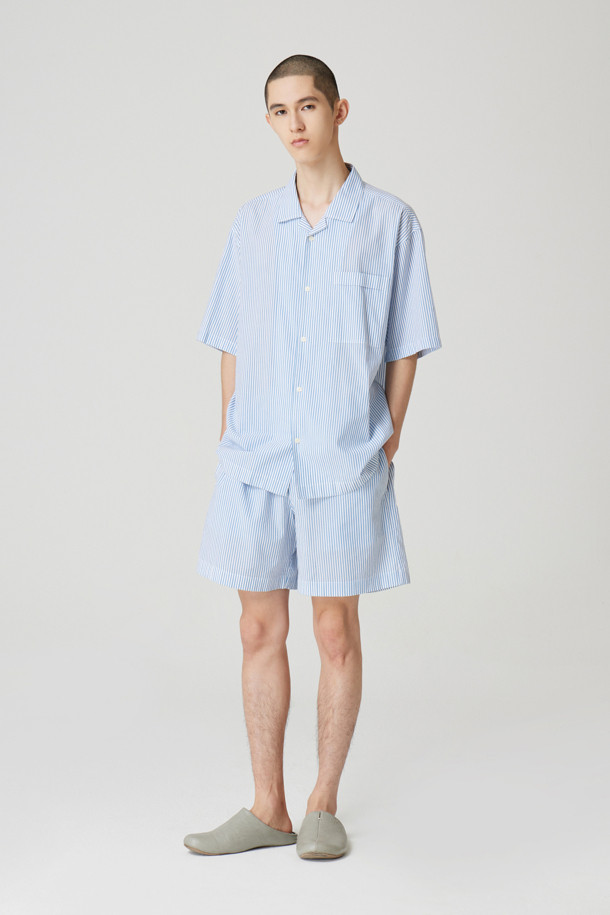 24/7 series - 언더웨어 - HALF SLEEVE STRIPE PAJAMA SET (247)