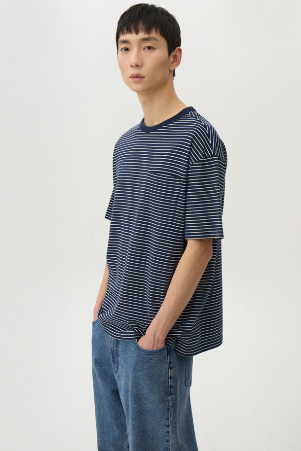 24/7 series - 반팔티셔츠 - USA COTTON 20's STRIPE TEE