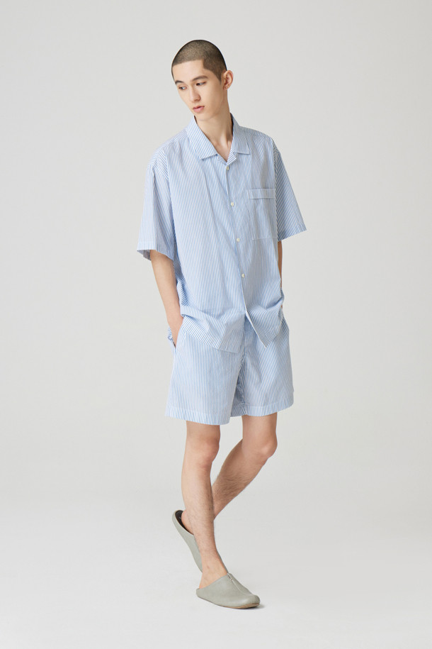 24/7 series - 언더웨어 - HALF SLEEVE STRIPE PAJAMA SET (247)