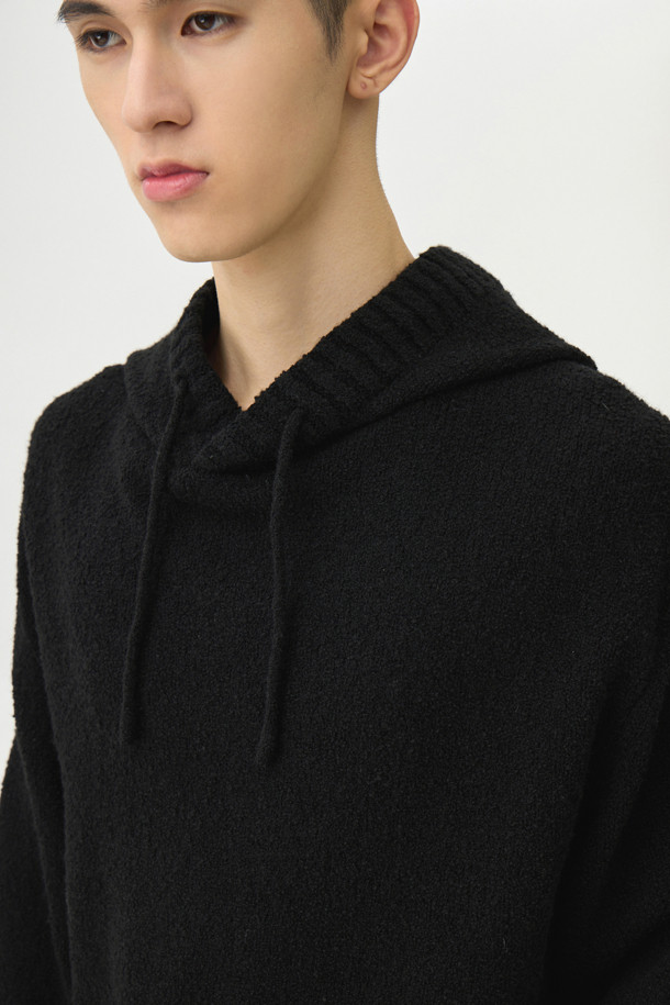 24/7 series - 스웨터 - PLATED BOUCLE HOOD KNIT (247)