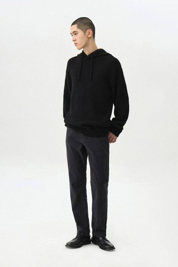 24/7 series - 스웨터 - PLATED BOUCLE HOOD KNIT (247)