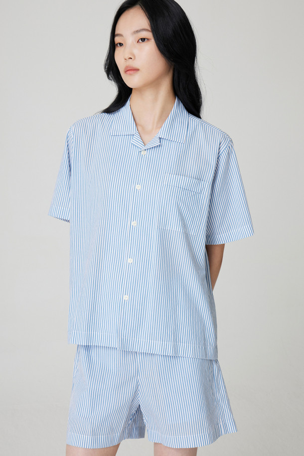 24/7 series - 언더웨어 - HALF SLEEVE STRIPE PAJAMA SET (247)