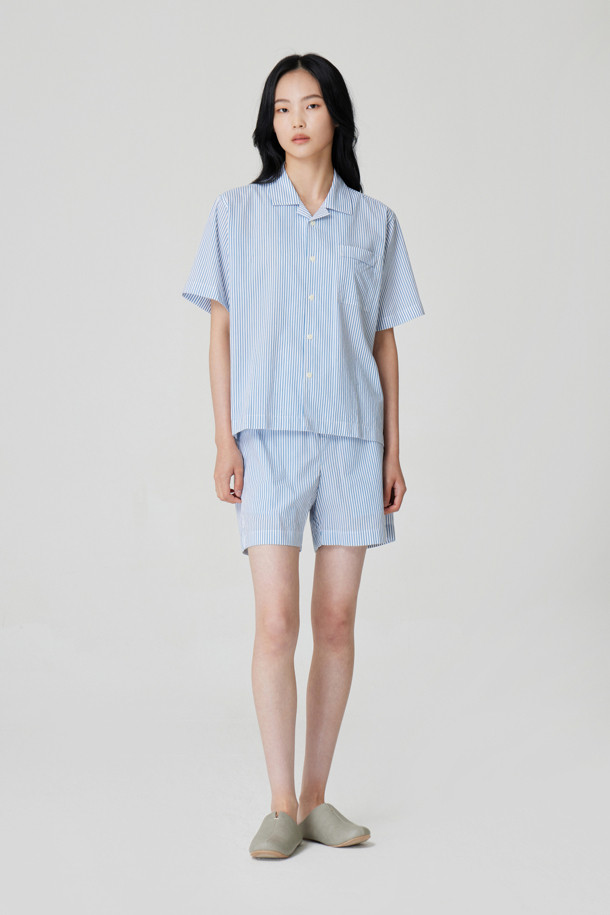 24/7 series - 언더웨어 - HALF SLEEVE STRIPE PAJAMA SET (247)