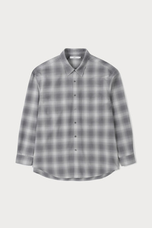 [24/7 series] OMBRE CHECK SHIRTS (247)_GREY_0