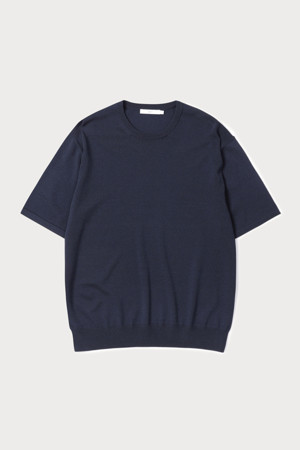[24/7 series] RELAXED CREWNECK KNIT (247)_NAVY_0