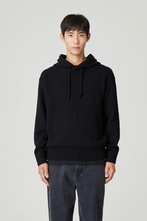 PLATED BOUCLE HOOD KNIT (247)