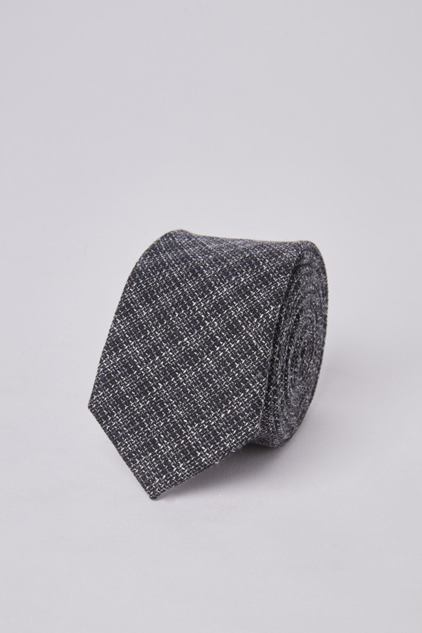 CHECK PATTERN TIE (247)_GREY_0