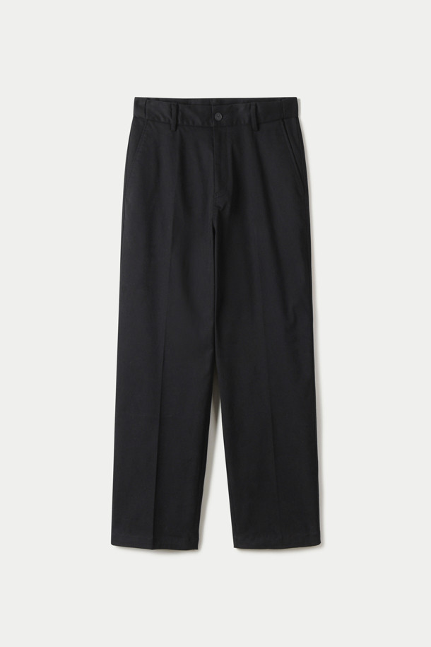 MOLESKINE SEMI-WIDE PANTS (247)_BLACK_0