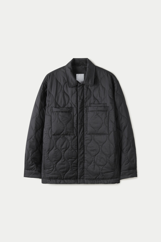 QUILTED THINSULATE SHIRKET (247)_BLACK_0
