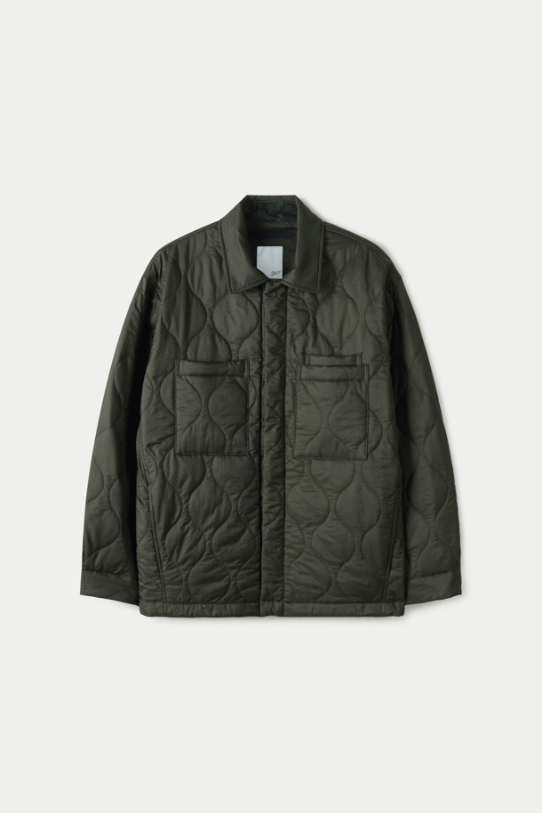 QUILTED THINSULATE SHIRKET (247)_KHAKI_0