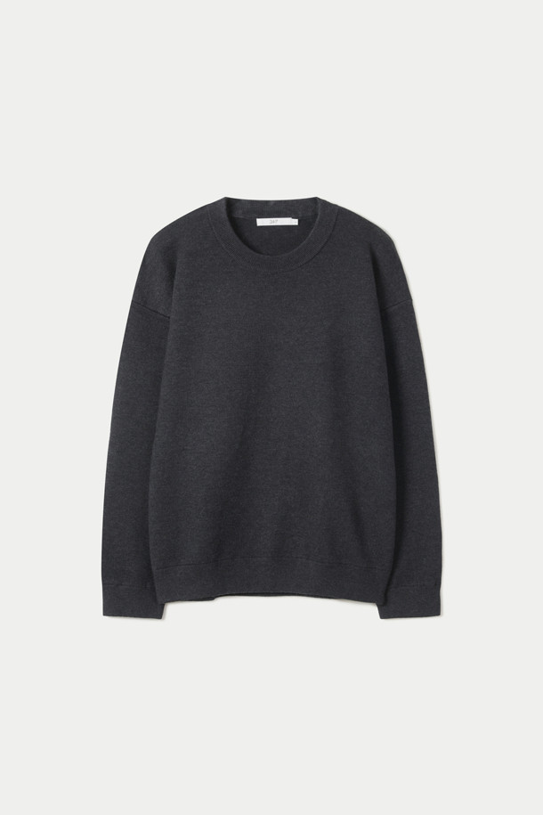 DOUBLENESS HIGH DENSITY CREW KNIT_GREY_0