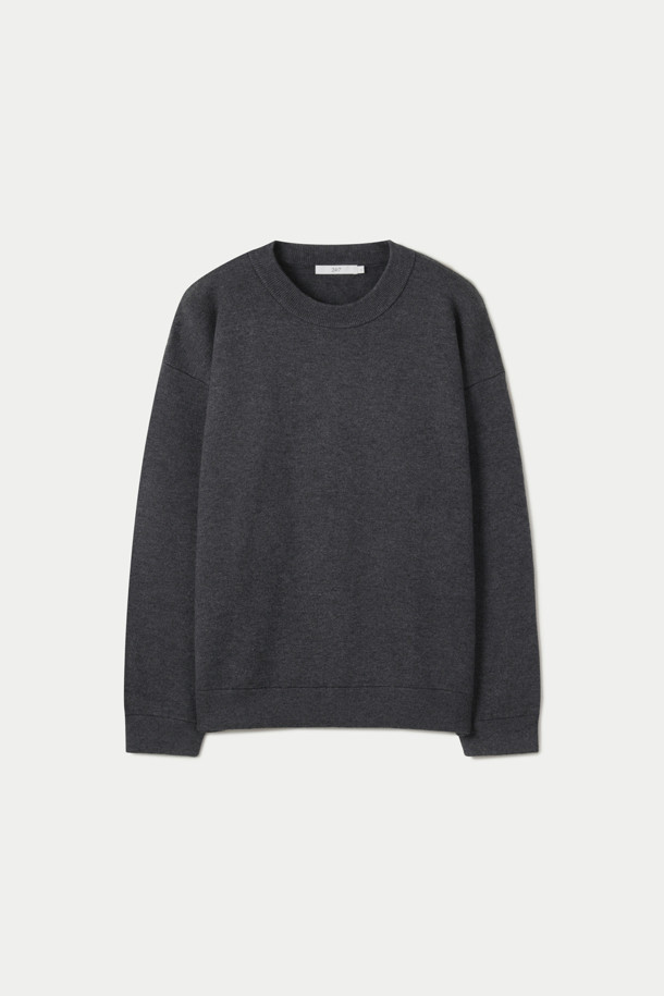 DOUBLENESS HIGH DENSITY CREW KNIT_GREY_0