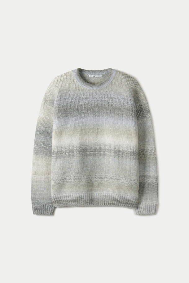 GRADATION CREW KNIT (247)_GREEN_0