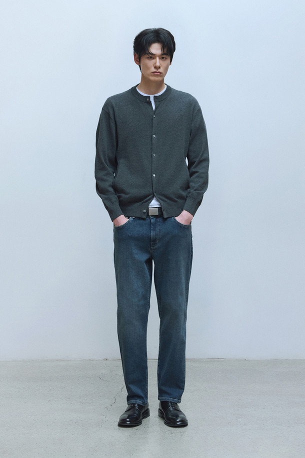 24/7 series - 가디건 - HIGHGAUGE ROUND NECK CARDIGAN (247)
