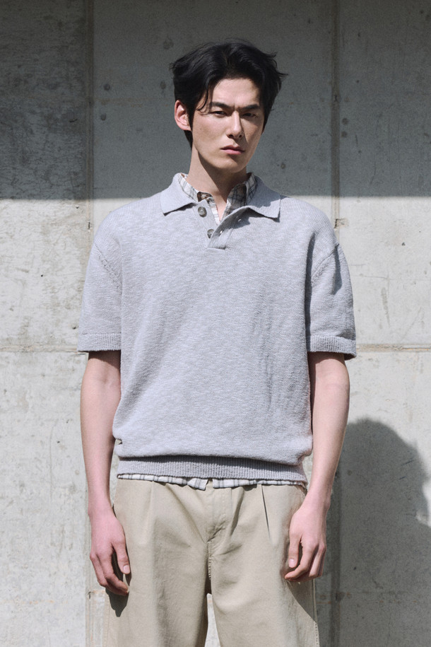 24/7 series - 스웨터 - CROCHET COTTON COLLAR KNIT (247)
