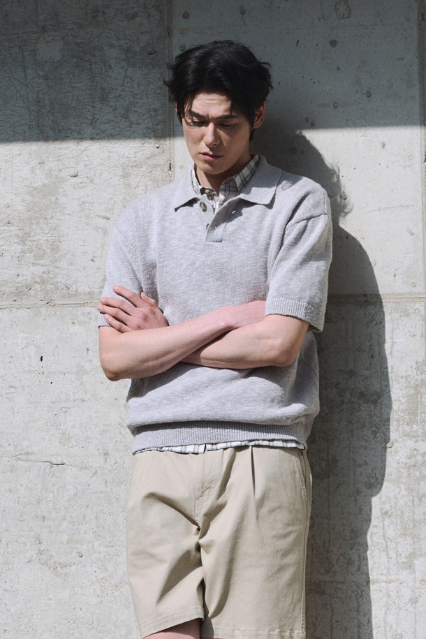 24/7 series - 스웨터 - CROCHET COTTON COLLAR KNIT (247)