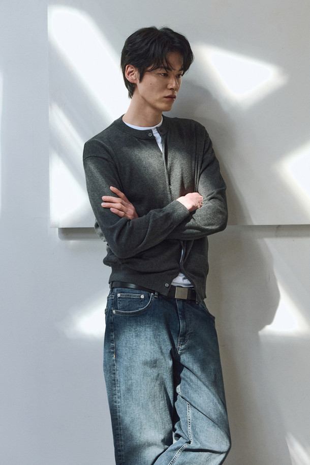 24/7 series - 가디건 - HIGHGAUGE ROUND NECK CARDIGAN (247)