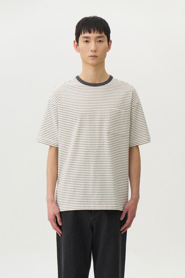 24/7 series - 반팔티셔츠 - USA COTTON 20's STRIPE TEE