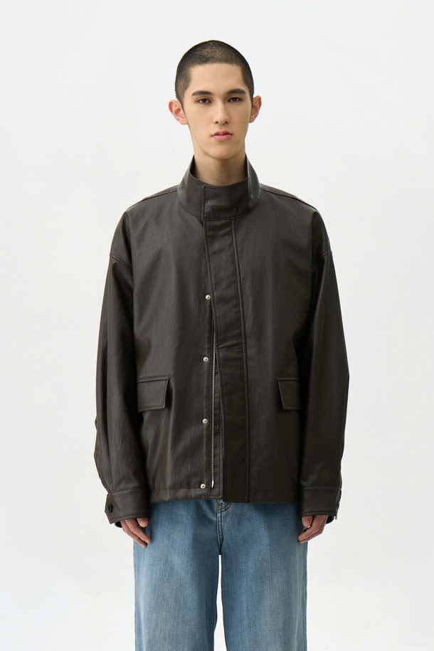 24/7 series - 블루종/점퍼 - LEATHER FIELD JACKET (247)