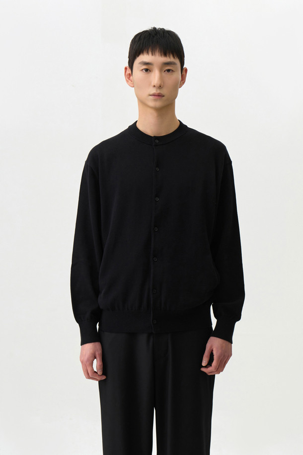 24/7 series - 가디건 - HIGHGAUGE ROUND NECK CARDIGAN (247)