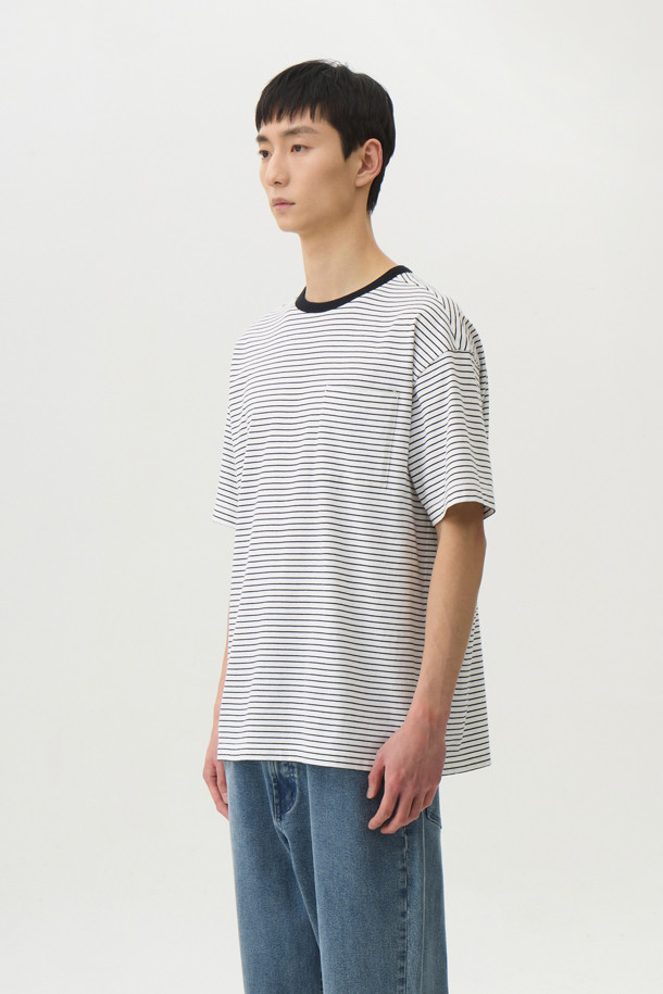 24/7 series - 반팔티셔츠 - USA COTTON 20's STRIPE TEE