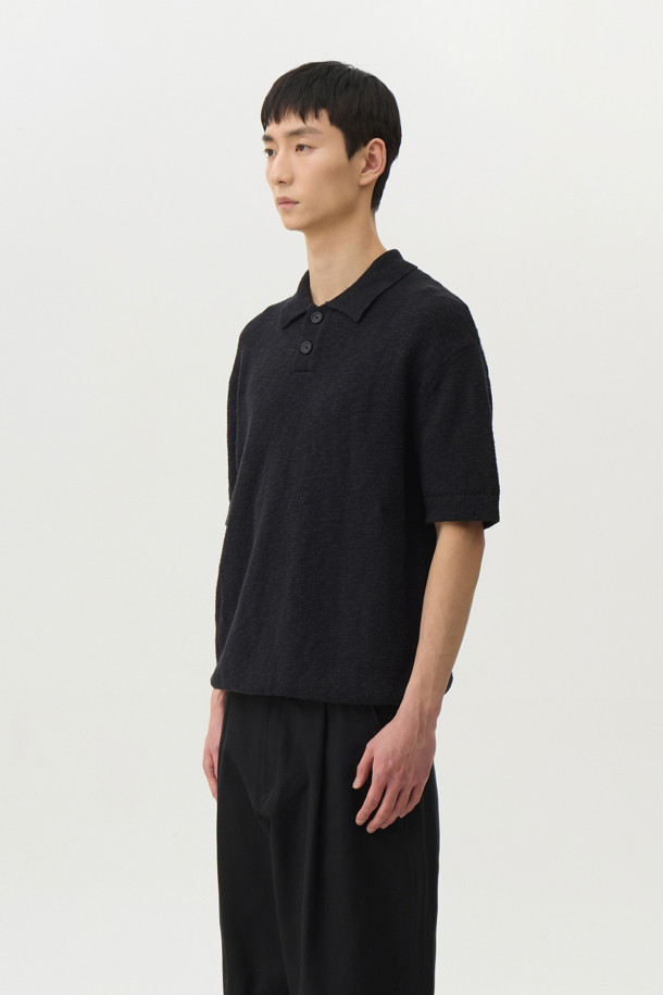 24/7 series - 스웨터 - CROCHE COTTON COLLAR KNIT (247)