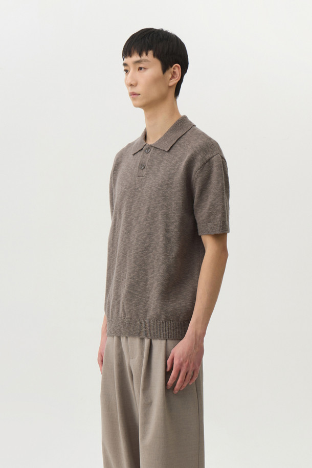 24/7 series - 스웨터 - CROCHE COTTON COLLAR KNIT (247)