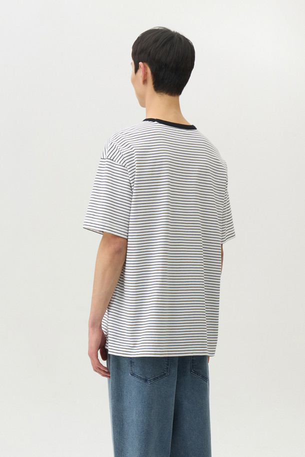 24/7 series - 반팔티셔츠 - USA COTTON 20's STRIPE TEE