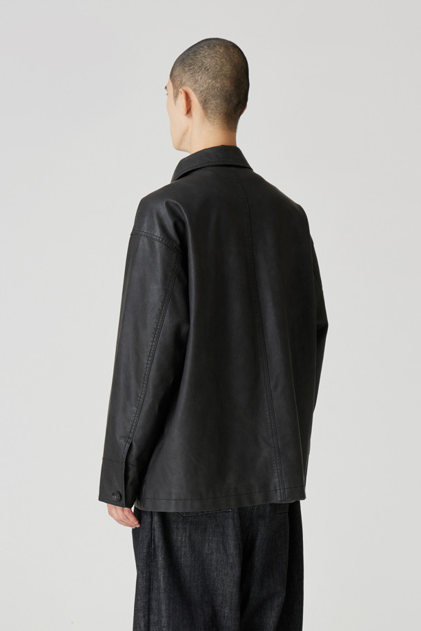 24/7 series - 블루종/점퍼 - LEATHER FRENCH WORK JACKET (247)