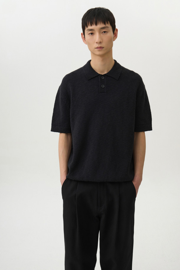 24/7 series - 스웨터 - CROCHE COTTON COLLAR KNIT (247)