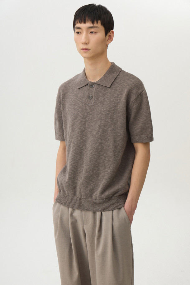 24/7 series - 스웨터 - CROCHE COTTON COLLAR KNIT (247)