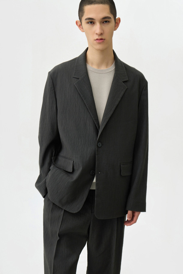 24/7 series - 수트/블레이저자켓 - SHEER CREASE TAILORED JACKET (SEERSUCKER) 247