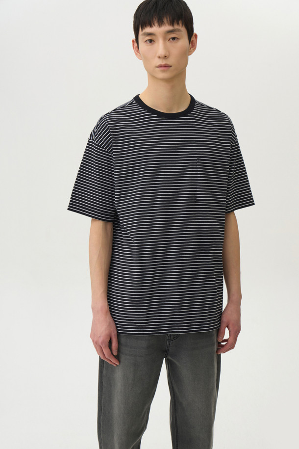 24/7 series - 반팔티셔츠 - USA COTTON 20's STRIPE TEE