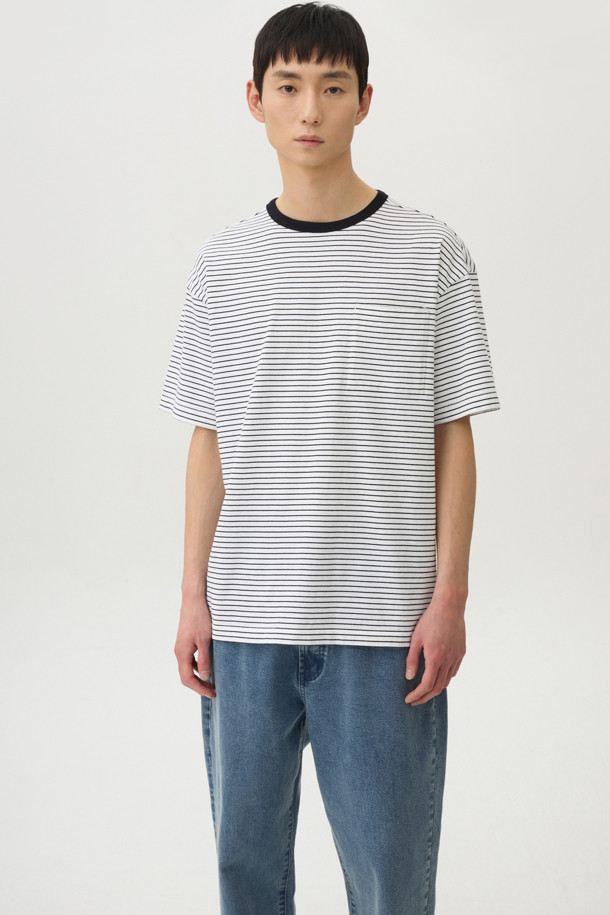 24/7 series - 반팔티셔츠 - USA COTTON 20's STRIPE TEE