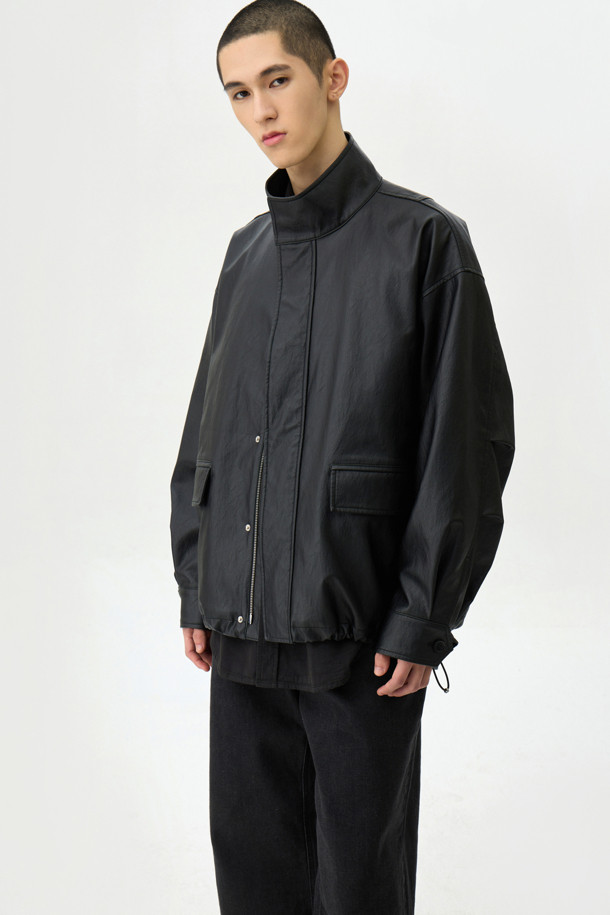 24/7 series - 블루종/점퍼 - LEATHER FIELD JACKET (247)