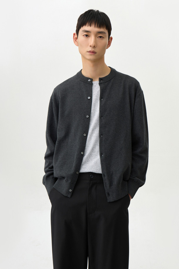 24/7 series - 가디건 - HIGHGAUGE ROUND NECK CARDIGAN (247)